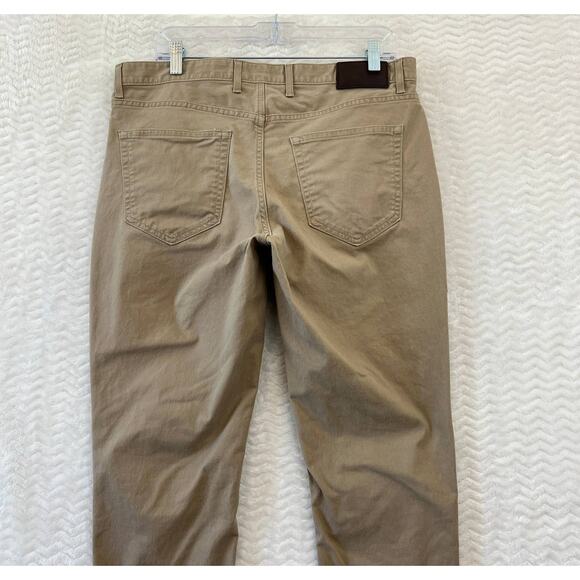 Michael Kors Parker Slim Fit Khaki Classic Jeans Pants Mens Size 30 x 32  ** - Picture 7 of 13